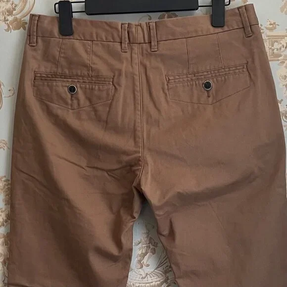 Perk Flat Front Slim Fit Stretch Feel Good Chinos Men’s 31x 32 Twill Casual NEW - Picture 5 of 13